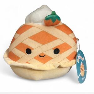 Squishmallows Pippie Pie Plush with Orange and Cream Stripes
